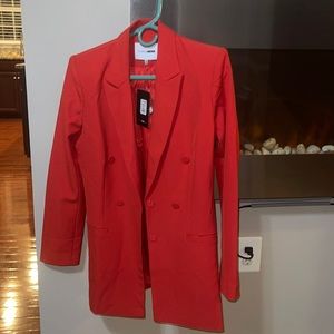 Red Fashion Nova blazer unworn